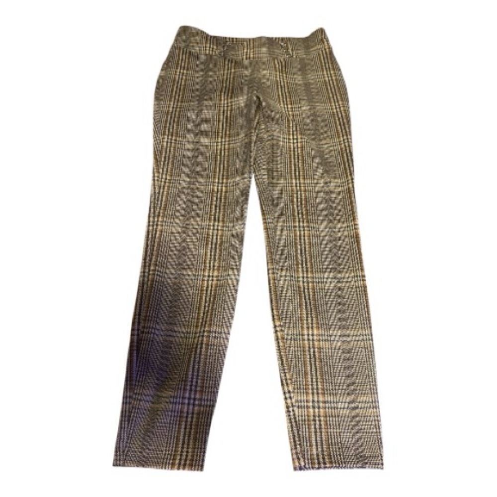 Soho Apparel Men's Checkered Dress Pants - Black and Tan Sz S